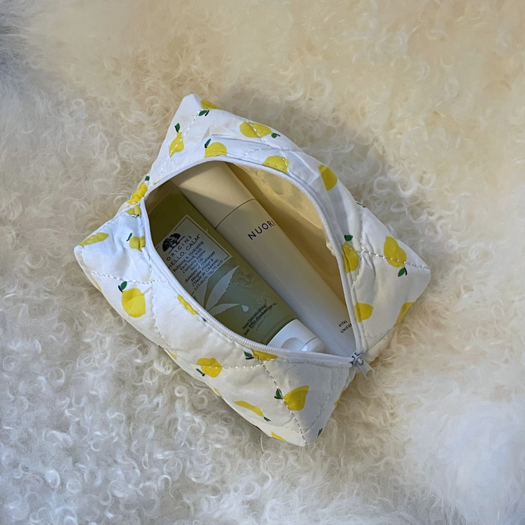 KOSMETIKTASKE - LEMON - SMALL