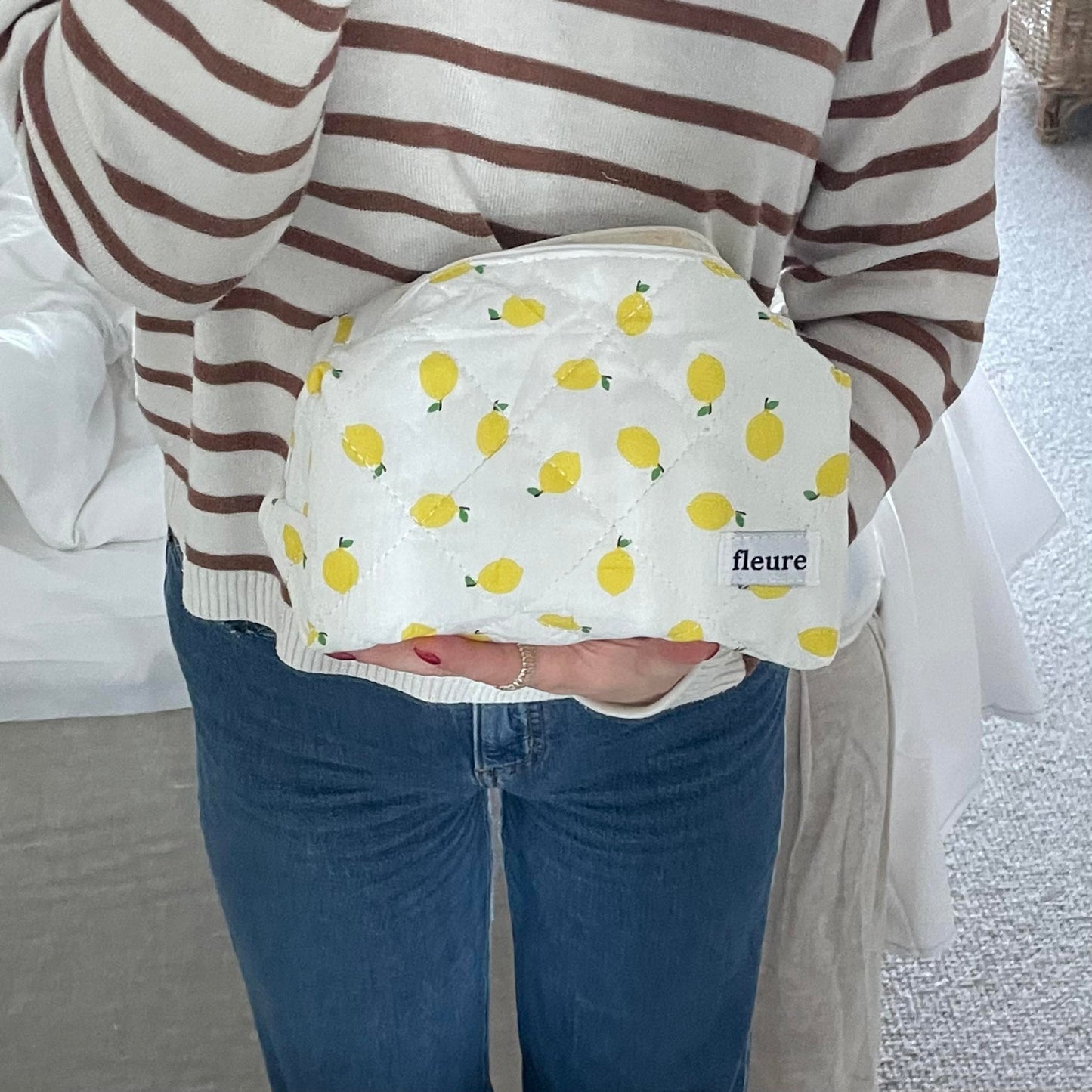 KOSMETIKTASKE - LEMON - LARGE